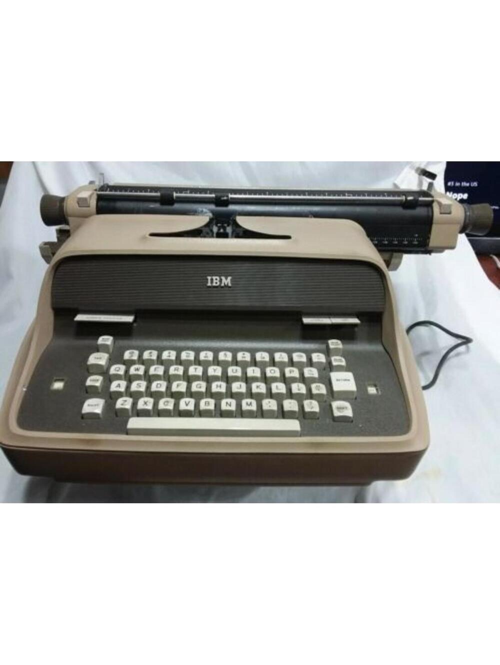 Vintage IBM Electric Typewriter Model ET II 1960s Steel Dust Cover For Parts Rep
